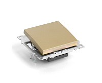 Катрин Выключатель 1-кл золото GLS10-7103-08