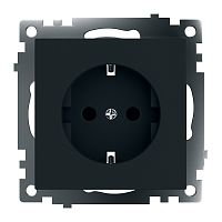 Катрин Розетка 1-ая с/з черный GLS16-7110-05