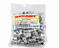 РАЗЪЕМ  F-разъем  для SAT  (с резиновым уплотнителем)  REXANT