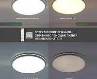 Накладной светильник "SPICA" 50W R-IRC-380x30-WHITE/WHITE-220V-IP20