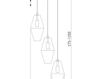 Подвесной светильник 50236/3 прозрачный