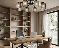 Люстра 07686/8 BLACK