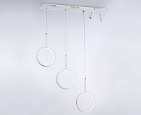 Подвесной светильник FL5277/3+2 59W 3000K/4200K/6400K+4200K WH белый (ПДУ ИК)