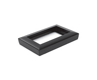 Катрин Рамка для 2-ой розетки пластик черный PFR00-7012-05