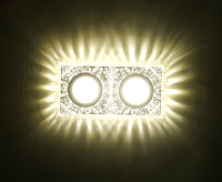 Светильник встраиваемый K1702L-1 серебро