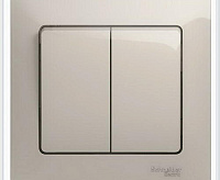 GLOSSA Выключатель 2-кл беж GSL000251