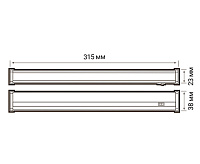Светильник линейный накладной T5i PL 300 4W FR 6500K 180-265V JAZZway
