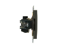 Катрин Розетка 1-ая б/з графит GLS16-7109-06