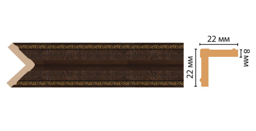 Угол 116M-1 Decomaster (22*22*2400)