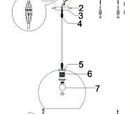 Cветильник подвесной A8073SP-1BK 