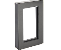 Катрин Рамка для 2-ой розетки стекло графит GFR00-7012-06