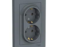 AtlasDesign Грифель Розетка 2-ая с/з в сборе ATN000724