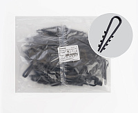 Дюбель-хомут (11-18 мм) для круглого кабеля черный (100 шт.) DCL00-11-18