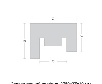 Завершающая рейка с монтажной планкой L07 Ель сибирская 2750*27*19мм