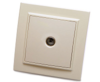 Эрна Розетка TV в сборе слоновая кость PST00-9008-02