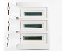 Бокс встраиваемый 36 модулей IP20, непрозрачная белая дверца, Stekker