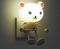 Ночник светодиодный "медвежонок" 0.5W 230V желтый FN1157