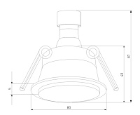Светильник точечный встраиваемый 25010/01 MR16 черный