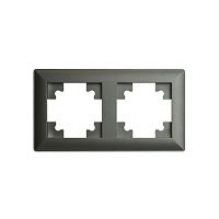 Катрин Рамка 2-ая пластик графит PFR00-7002-06