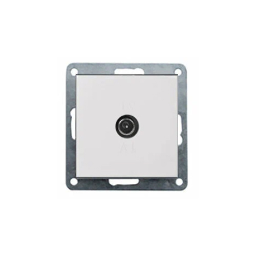 LK80 Розетка TV с накладкой белый 845104/865100