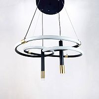 Люстра светодиодная E-SVET (LB) 5449-2 белый/черный