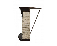 Портал Torre Classic U (угловой) камень слоновая кость, шпон темный дуб