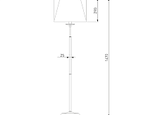 Торшер Eurosvet 01008/1 античная бронза
