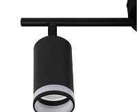 Светильник настенно-потолочный под лампу PCL 0103 3*GU10 BL черный IP20