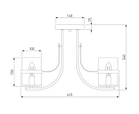 Люстра металл 60085/5 античная бронза сн/пр