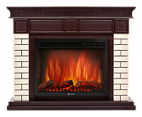 Портал Bricks 30 камень бежевый, шпон темный дуб