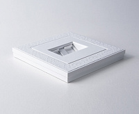 Веркель Рамка на 1 пост (Floc белый) WL05-Frame-01-white сн/пр