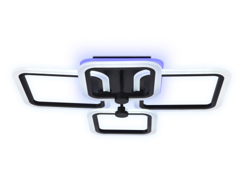 Люстра светодиодная FA531/2+2  BK 105W черный  сн/пр