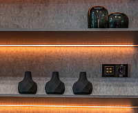 Веркель Акустическая розетка (черный матовый) WL08-AUDIOx4 / W1185008