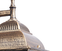 Светильник садово-парковый  60W 230V E27 черное золото на стену вниз PL612