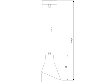 Подвесной светильник 50069/1 розовый сн/пр