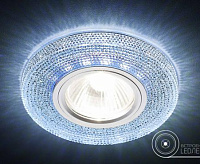 Светильник встраиваемый S290 BL хром/сапфир сн/пр