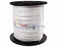 Кабель для видеонаблюдения КВК-В-2 2х0,75 белый 01-4101-1 сн/пр