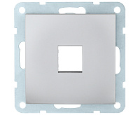 LK80 Розетка компьютерная RJ-45 серебристый металлик 846103-1