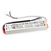 Драйвер BSPS 24V  40W IP67 (гар. 2г)  LB007 Feron