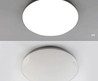 Накладной светильник "MOON" 50W R-ON/OFF-370*62-WHITE/SILVER-220V-IP20