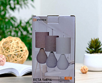 Настольная лампа BETA 1xE14 R-100x120x275-GRAY/GRAY-220-IP20