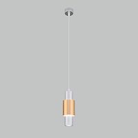 Подвесной LED светильник 50204/1 серебро/матовое золото сн/пр