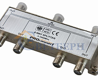 ДЕЛИТЕЛЬ ТВ х6 под F разъем 5-1000 МГц 05-6024