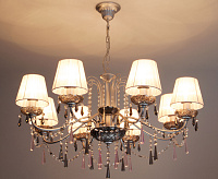 Люстра металл 10086/8 серебро сн/пр