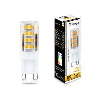 Лампа светодиодная&nbsp;&nbsp;5W G9 2700K LB-432 (Feron)