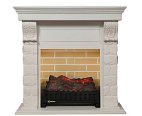 Портал Torre U угловой  камень белый шпон беленый дуб 985 х 1050 х 745 мм