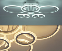 Люстра светодиодная "EUROPA" 80W 6R-IRC-675/480/175 White/White-220-IP20