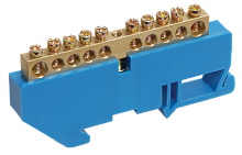 Шина N "ноль" на DIN-изол ШНИ-6х9-14-Д-С ИЭК