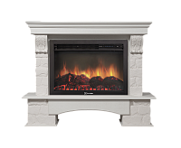 Портал Forte 26/30S камень белый, шпон беленый дуб