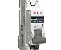Автоматический выключатель EKF ВА 47-63 1P 4,5kA 10 А